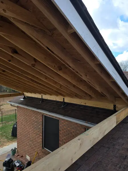 Patio Shingled Roof Installation in Clarksville — clarksville